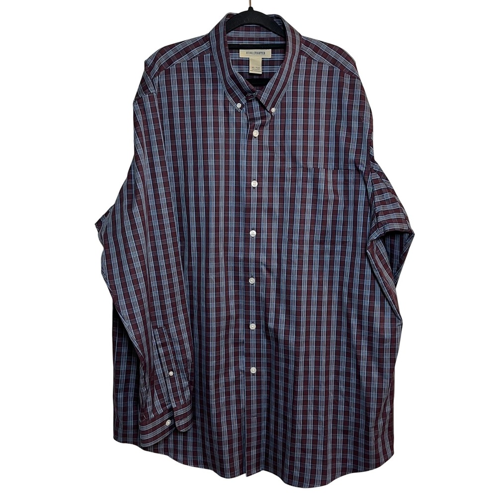 Duluth‎ Trading Wrinkle Fighter Plaid Button Down Shirt XL Tall Business Casual